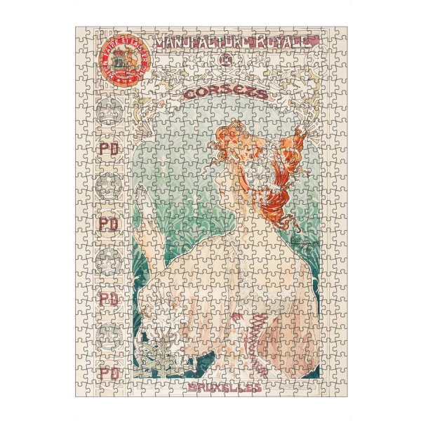 Puzzle Ravensburger "Mucha - Royale de Corsets" artboxONE - Menschen,Fashion,Für Mama