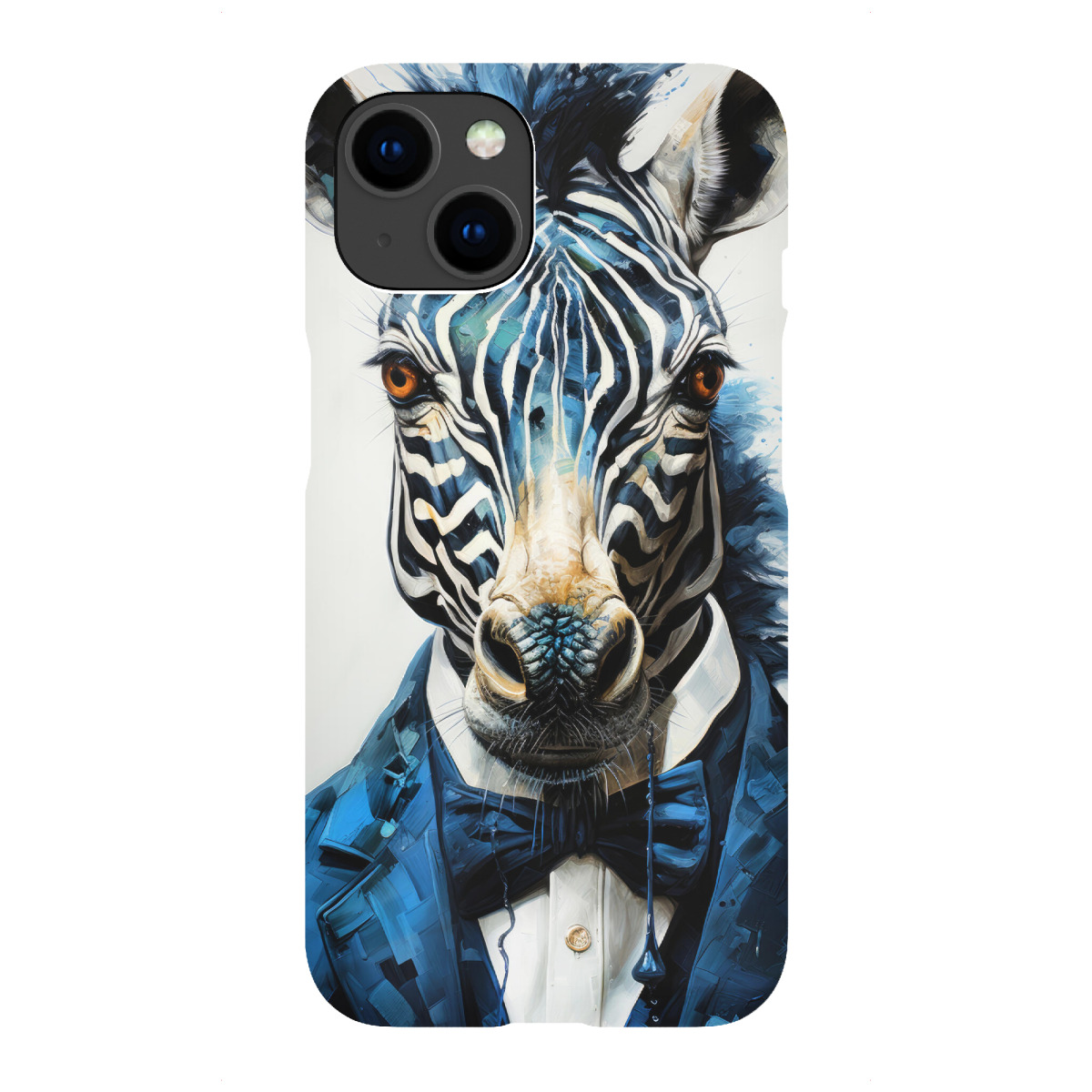 iPhone "Zebra-Aquarellkunst A" Premium-Case Handyhülle artboxONE