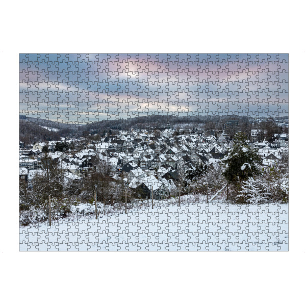 Puzzle Ravensburger "Winterlandschaft von Freudenberg" artboxONE - Architektur