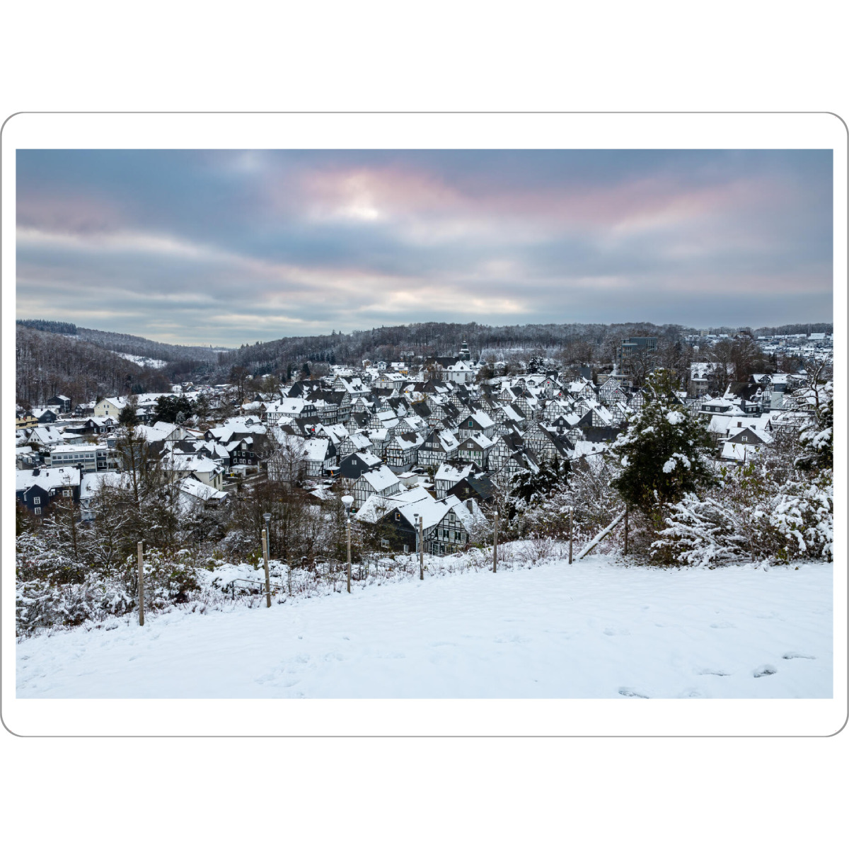 Tischset "Winterlandschaft von Freudenberg" artboxONE - Architektur