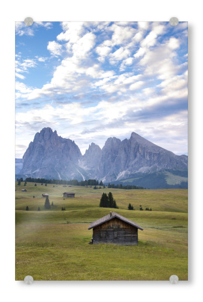Acrylglasbild "Berghütte" artboxONE - Natur,Reise,Reise / Länder - Berge,Zuflucht