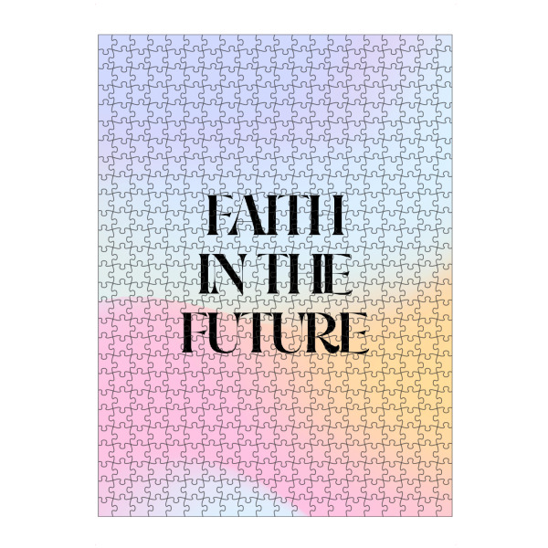 artboxONE Puzzle "Glaube an die Zukunft" artboxONE - Typografie,Abstrakt