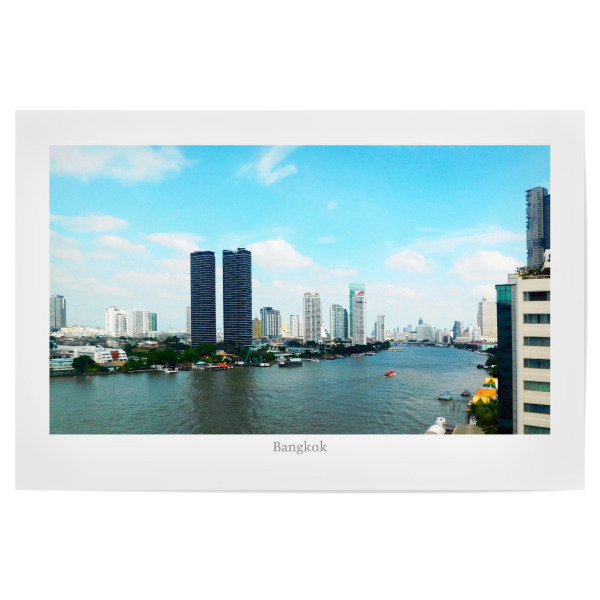 Poster 30x20 cm "Die Sykline von Bangkok" artboxONE - Reise,Architektur,Reise / Asien,Reise / Länder,Städte / Weitere