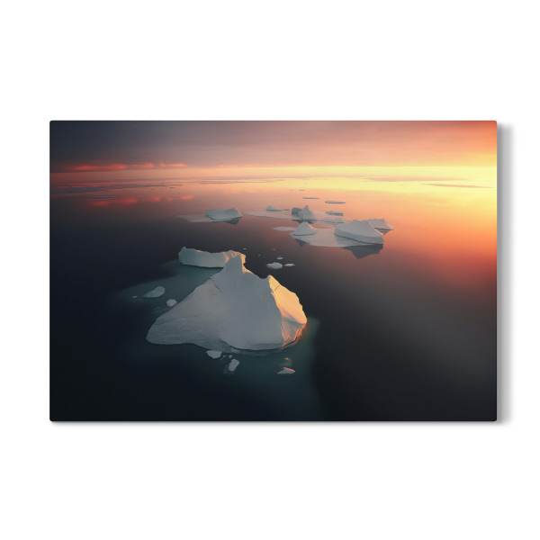 Galerie-Print "Luftaufnahme von Eisbergen" 30x20 cm artboxONE