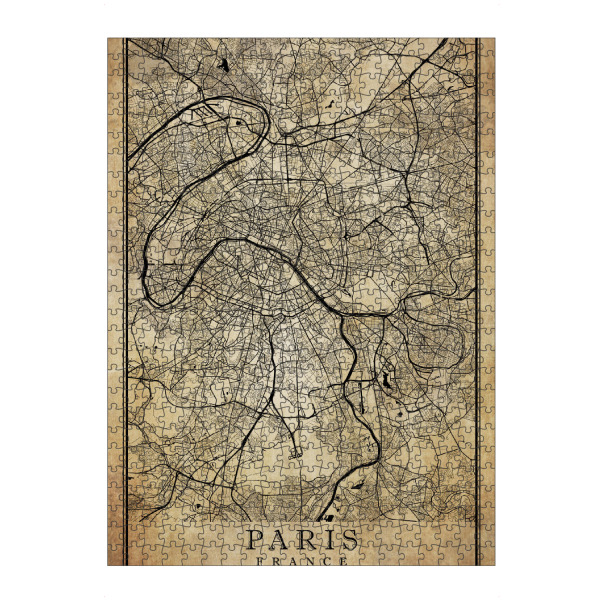 Puzzle Ravensburger "Paris als Vintage Stadtplan" artboxONE - Städte / Paris,Kartografie
