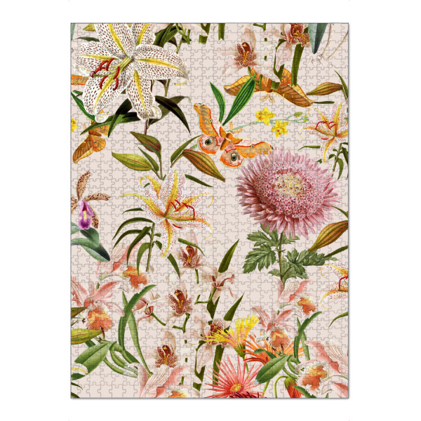 Puzzle Ravensburger "Orchideen" artboxONE - Natur,Floral,Abstrakt - Farbe,Blumen,Blume,Natur,Botanische,Botanische,Orchidee - Bild farbe