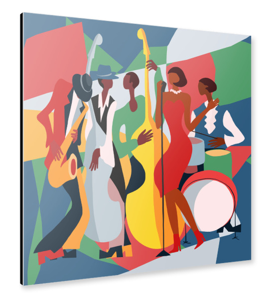 Alu-Dibond "Jazz Art" 30x30 cm artboxONE