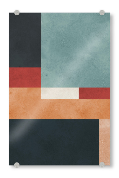 Acrylglasbild "Colorful Geometry D" artboxONE - Abstrakt,Geometrie