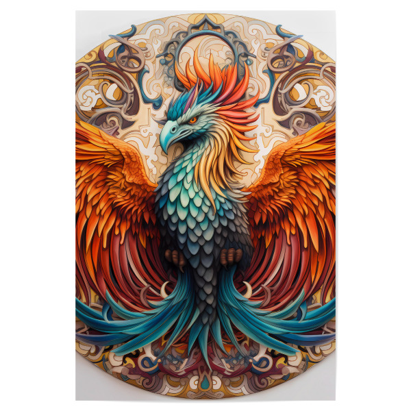 Poster "Mandala - Mystisch - Phönix" artboxONE - Tiere,Abstrakt,Fiktion