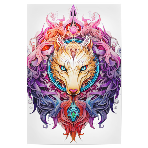 Poster "Mandala - Mystisch - Aurora" artboxONE - Tiere,Abstrakt,Fiktion