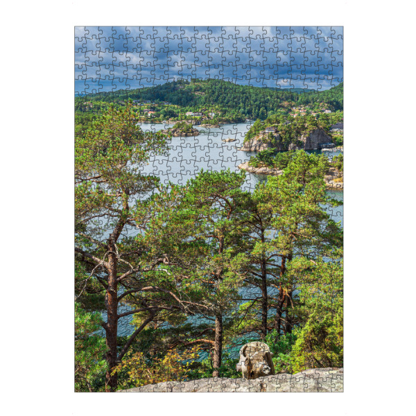 artboxONE Puzzle "Bäume und Felsen am Meer" artboxONE - Natur,Reise,Reise / Strand und Meer,Reise / Länder