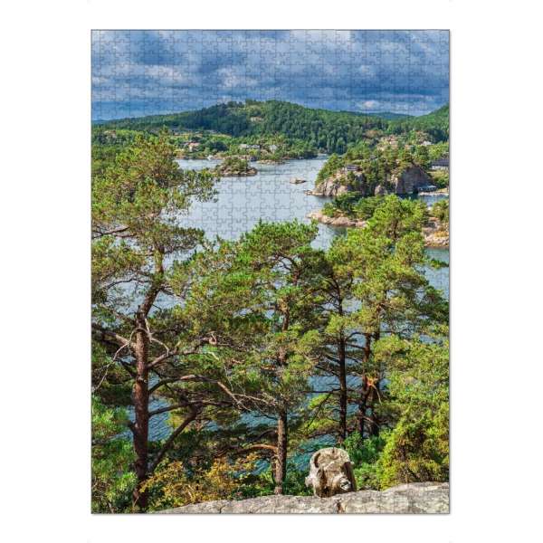 Puzzle Ravensburger "Bäume und Felsen am Meer" artboxONE - Natur,Reise,Reise / Strand und Meer,Reise / Länder