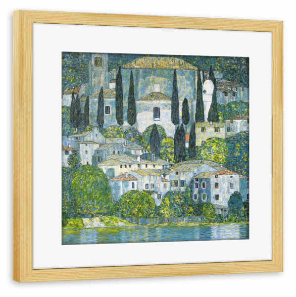 Poster mit Rahmen kiefer "Kirche in Cassone" artboxONE - Reise,Architektur,Reise / Strand und Meer,Reise / Länder,Städte / Weitere