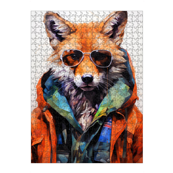 Puzzle Ravensburger "Fuchs Tierkunst A" artboxONE - Tiere - Fuchs,Tier,Tiere,Grafik,Illustration - Bild fuchs