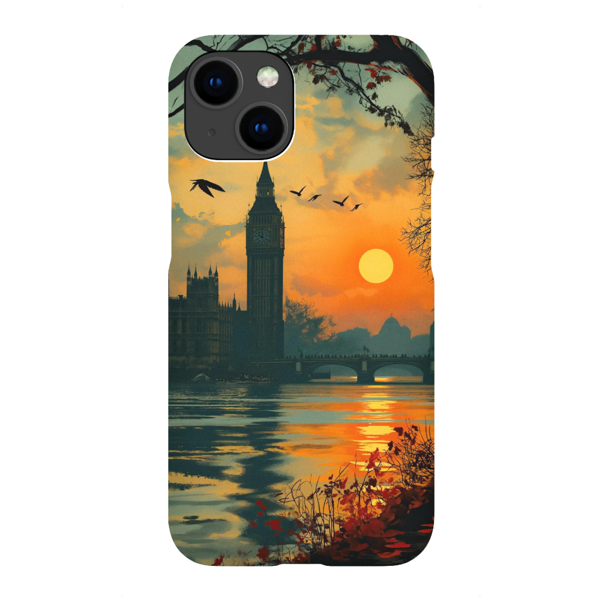 "London in der Abenddämmerung"für iPhone - Premium-Case Handyhülle artboxONE