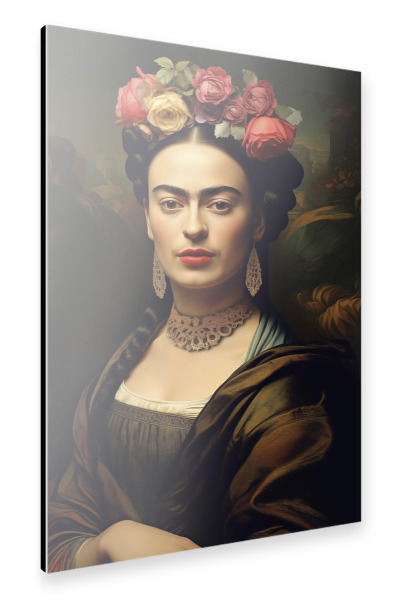 Alu-Dibond "Frida Kahlo Monalisa" 30x20 cm artboxONE