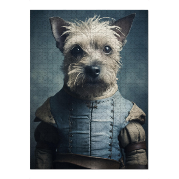 Puzzle Ravensburger "Mittelalterlicher Terrier" artboxONE - Tiere,Lustig