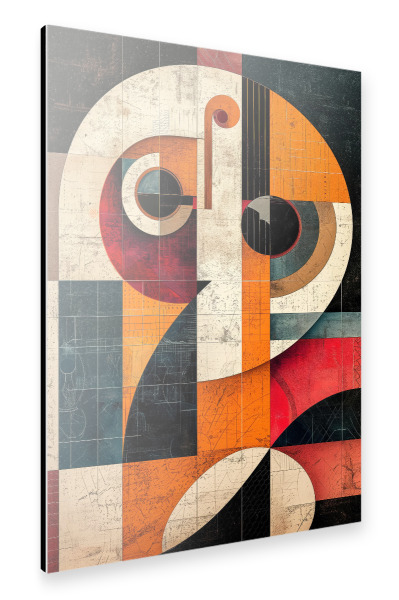 Alu-Dibond "Künstlerische geometrische Formen" 30x20 cm artboxONE