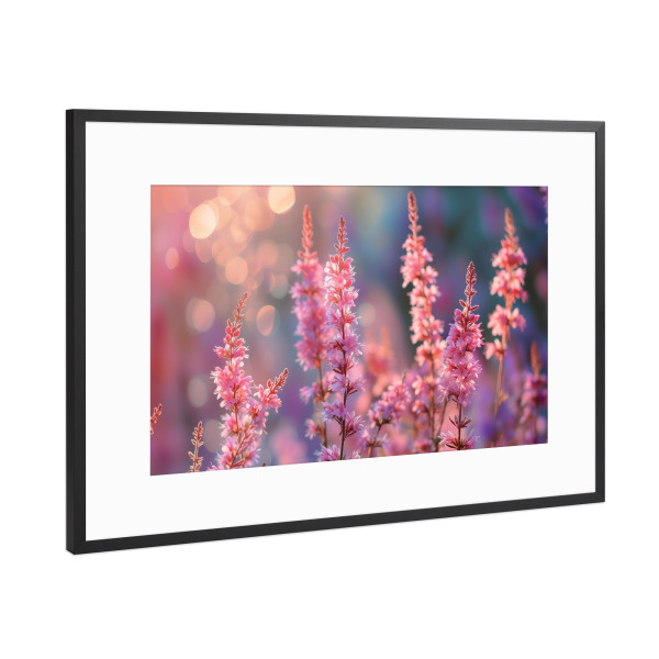 Poster mit Rahmen Schwarz (Metallic) "Foto von Ping-Frühlingsblumen" artboxONE - Natur,Floral