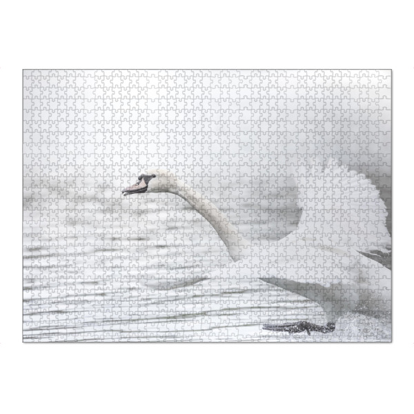Puzzle Ravensburger "Schwan beim Start" artboxONE - Natur,Tiere - Naturfoto,Schwäne,Höckerschwan,Vogel,Cygnus,Vögel,Vogelfotografie - Bild naturfoto