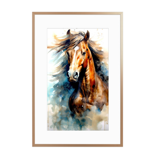 Pferd Aquarellkunst F