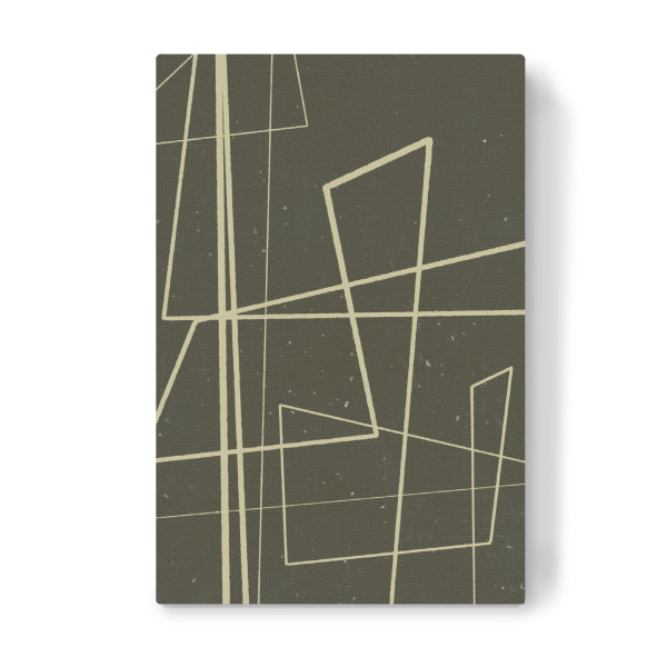 Leinwandbild "Angular Lines Seventh" artboxONE - Abstrakt,Geometrie - Geometrie,Abstrakt,Linie,Linien,Schicht,Simpel,Grün