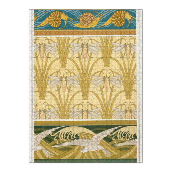Puzzle Ravensburger "Verneuil-Schnecken Libellen Möwen" artboxONE - Floral,Tiere,Abstrakt