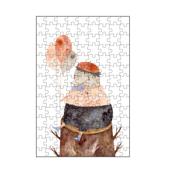 artboxONE Puzzle "Voglhuber - Maulwurf mit Ballons" artboxONE - Für Kinder,Tiere,Festivals - Maulwurf,Tier,Natur,Wald,Geburtstag,Fete,Party,Feier