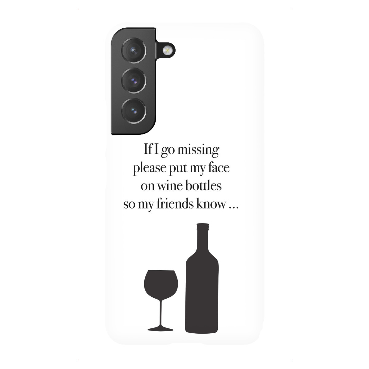 "If I go missing - Typo"für Samsung Galaxy - Premium-Case Handyhülle artboxONE