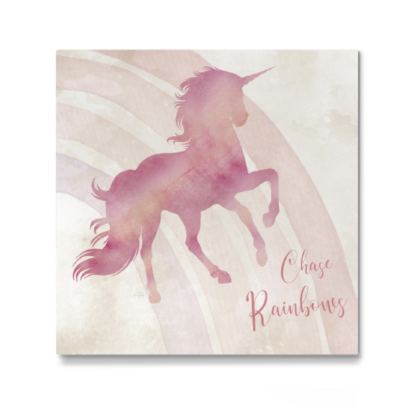 Galerie-Print "Chase Rainbows Einhorn" 30x30 cm artboxONE