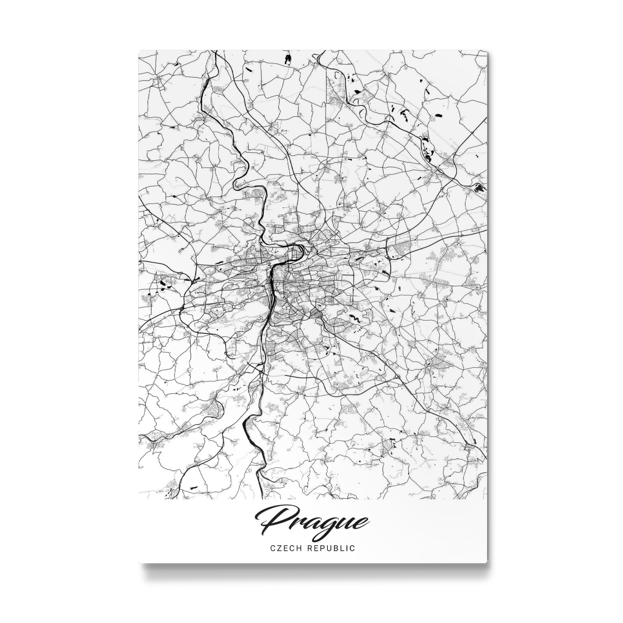 Galerie-Print "Prag City Map" 75x50 cm artboxONE