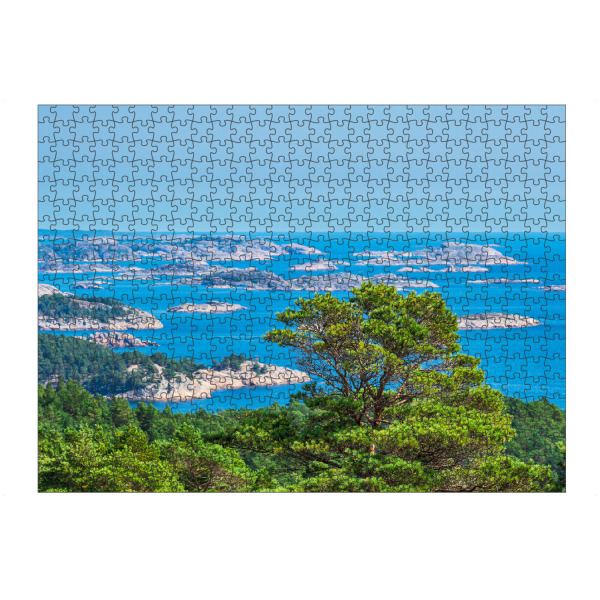 Puzzle Ravensburger "Meer, Bäume, Schären" artboxONE - Natur,Reise,Reise / Strand und Meer,Reise / Länder