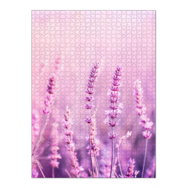 Puzzle Ravensburger "Lavendel Kunst" artboxONE - Floral,Liebe,Ultraviolet