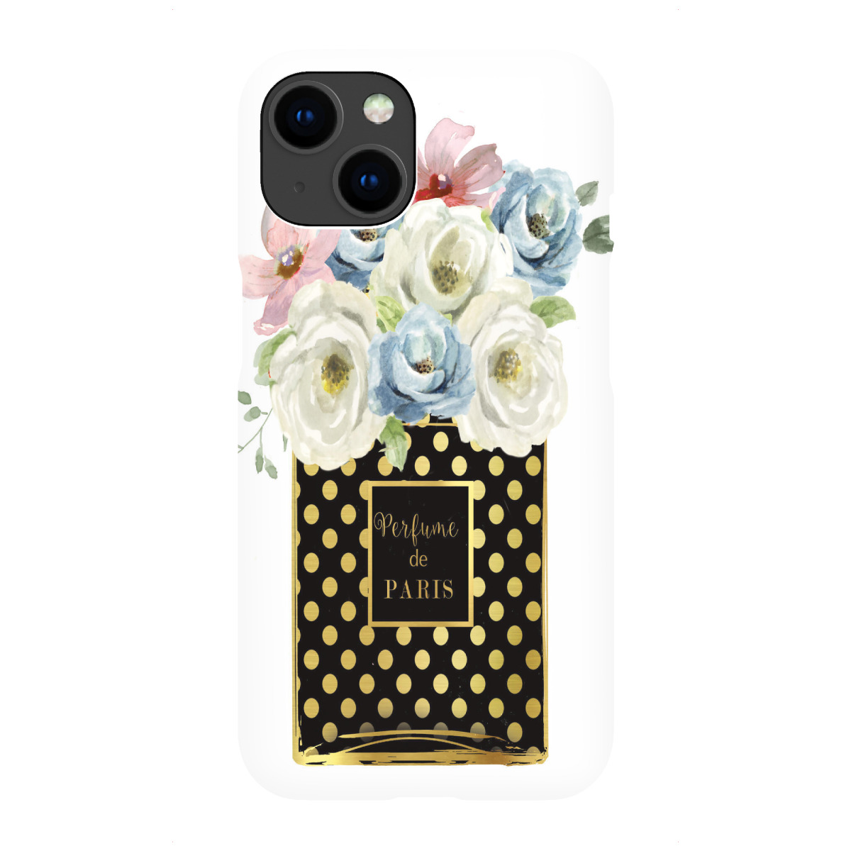 iPhone "Polka Dot Blumenparfüm" Premium-Case Handyhülle artboxONE