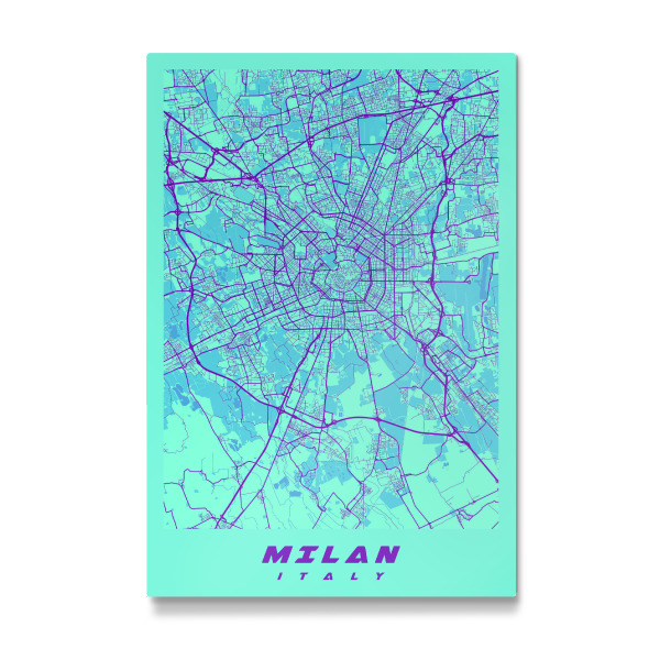 Galerie-Print "Milan CityMap" 30x20 cm artboxONE