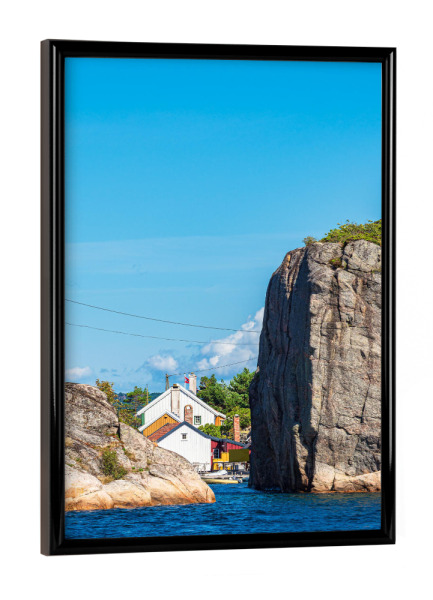 Poster mit schwarzem Rahmen "Blick auf den Olavsund" artboxONE - Natur,Reise,Architektur,Reise / Strand und Meer,Reise / Länder