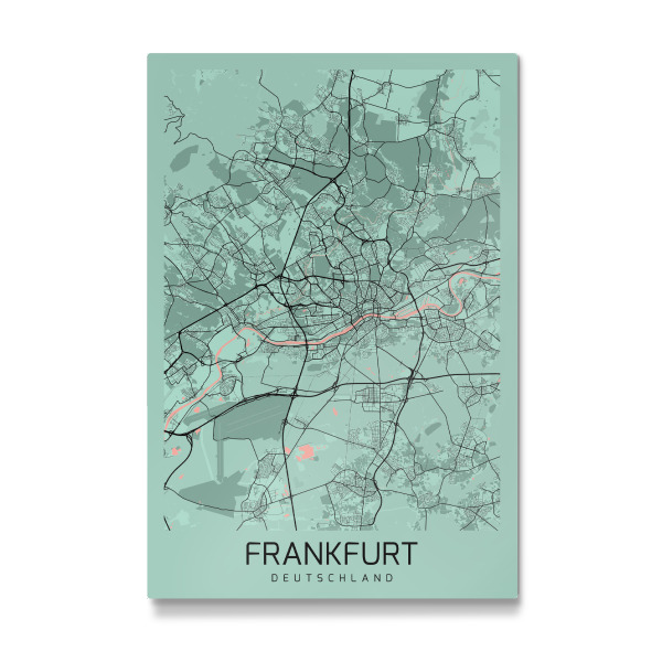 Galerie-Print "Stadtmap Frankfurt City" 30x20 cm artboxONE