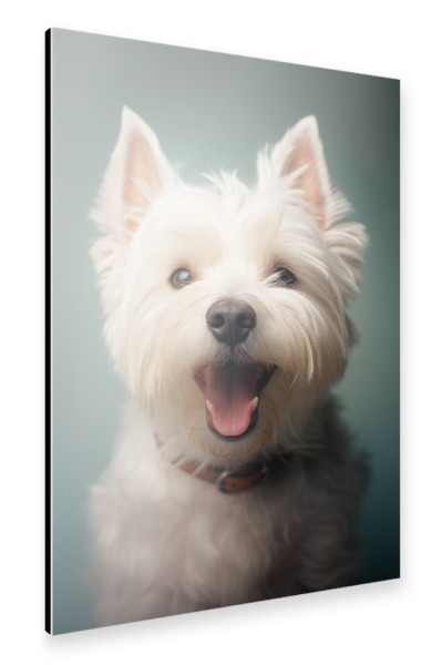 Alu-Dibond "Weißer Highland Terrier" 30x20 cm artboxONE