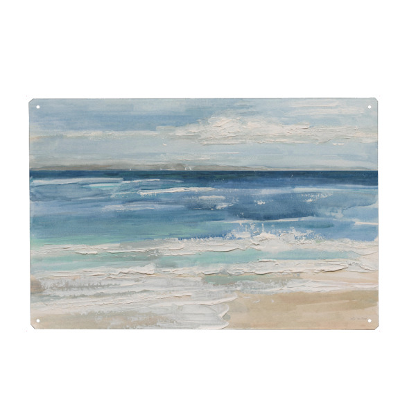 Metall Poster "Meereswellen I" artboxONE - Abstrakt,Reise / Strand und Meer - Strand,Meer,Küste,Küste,Meer - Blechschild