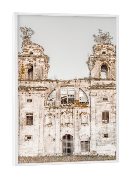 Poster mit weißem Rahmen "Boho Kloster" artboxONE - Natur,Architektur,Geometrie