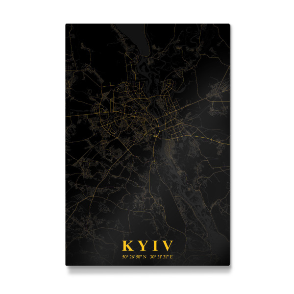 Galerie-Print "CityMap von Kiew" 30x20 cm artboxONE