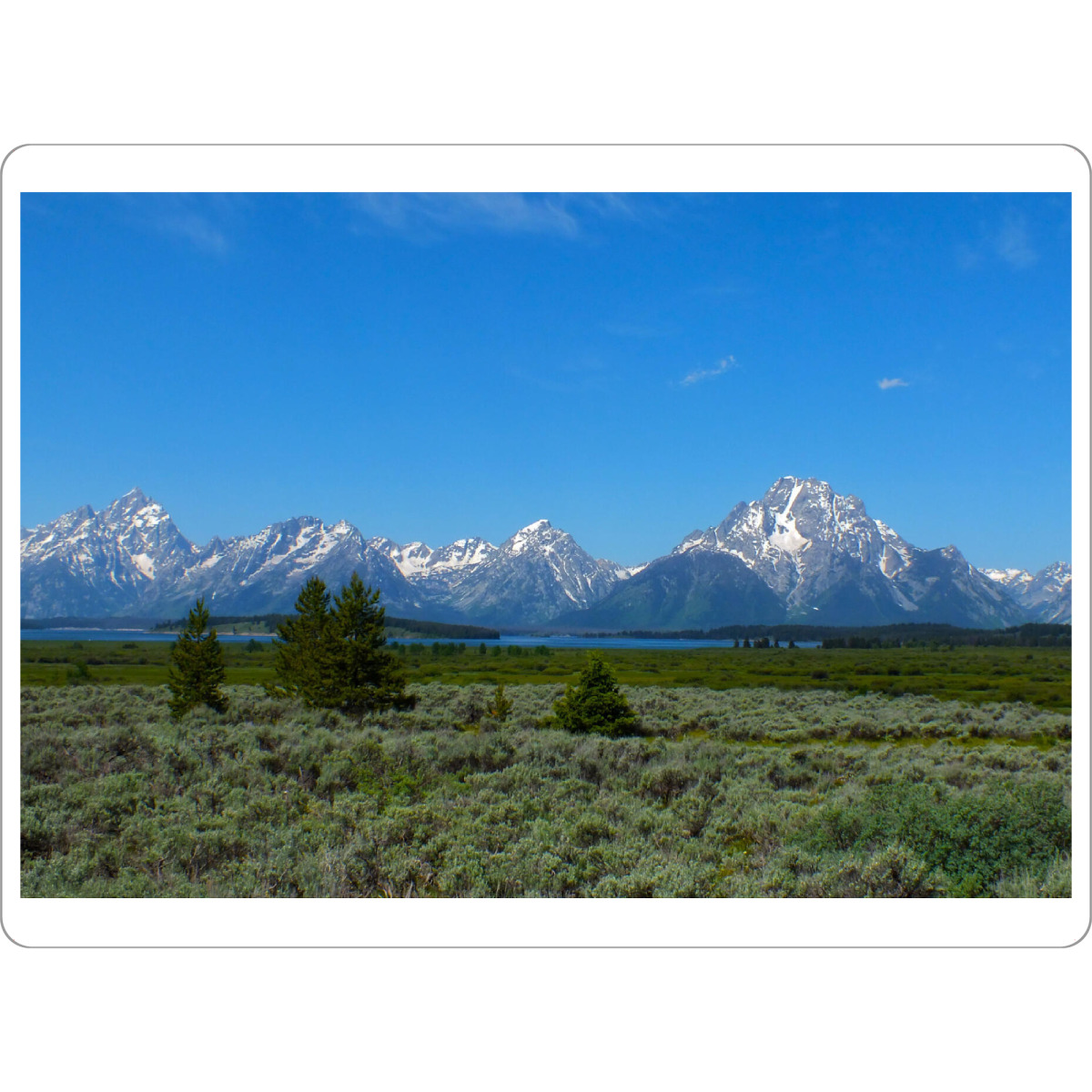 Tischset "Grand Teton Lake" artboxONE - Natur,Reise,Reise / Länder