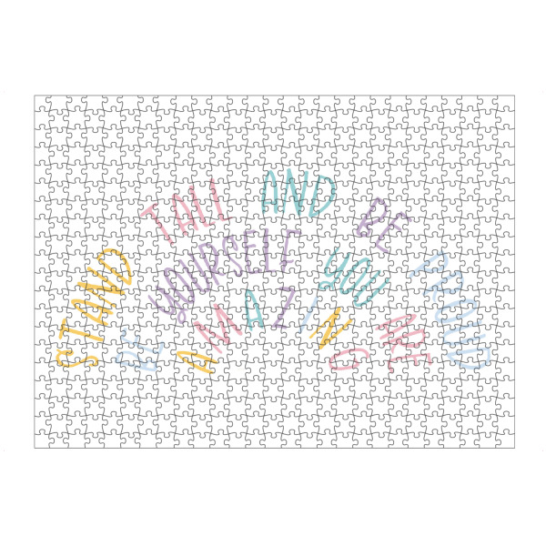 Puzzle Ravensburger "Seien Sie stolzes Zitat" artboxONE - Typografie,Abstrakt,Menschen