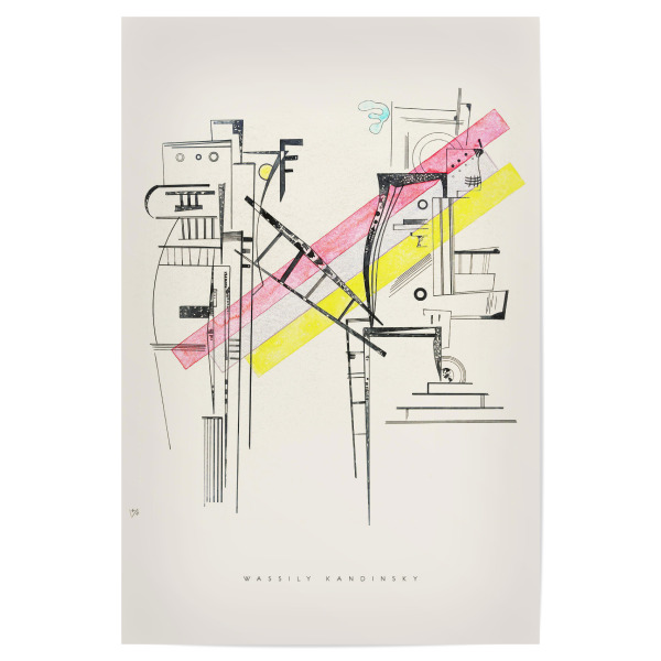 Poster "Wassily Kandinsky - Transmission" artboxONE - Typografie,Abstrakt,Geometrie