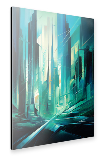 Alu-Dibond "Grüne Stadt von morgen" 30x20 cm artboxONE