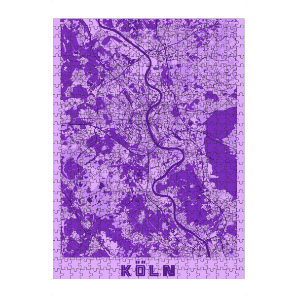 Puzzle Ravensburger "Stadt Köln" artboxONE - Städte / Köln,Kartografie