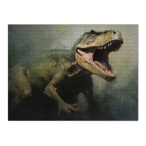 Puzzle Ravensburger "Giganotosaurus-Gemälde" artboxONE - Natur,Tiere - Kunst,Groß,Dino,Dinosaurier,Giganotosaurus,öl,Farbe,Gemälde,Rex - Bild kunst
