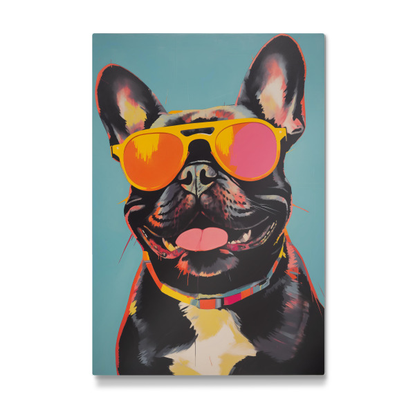 Galerie-Print "Funky lächelnde Bulldogge" 30x20 cm artboxONE