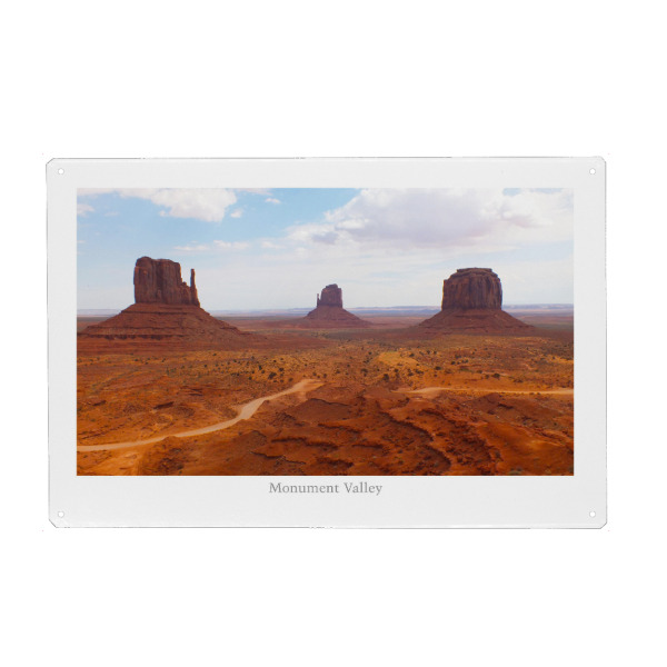 Metall Poster "Monument Valley@Navajo Reservation" artboxONE - Natur,Reise,Reise / Länder