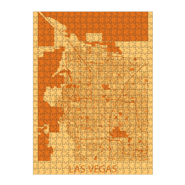 Puzzle Ravensburger "Las Vegas Karte" artboxONE - Städte / Las Vegas,Kartografie